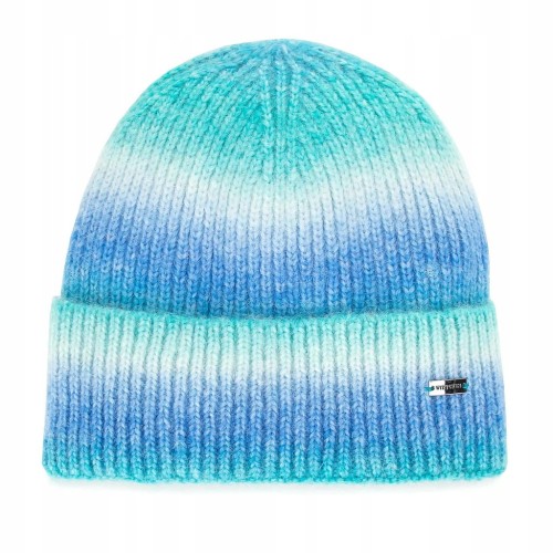 Czapka damska WITTCHEN 99-HF-206-X1 ombre niebiesko - biała