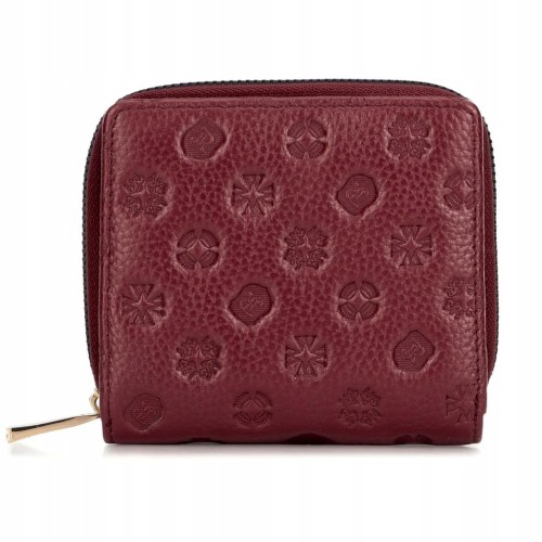 Portfel Wittchen Signature skórzany damski 99-1E-308-3 bordowy