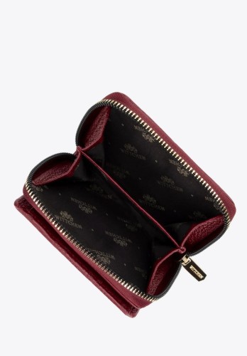 Portfel Wittchen Signature skórzany damski 99-1E-308-3 bordowy