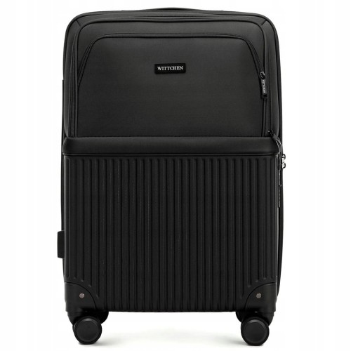 Walizka średnia WITTCHEN 56-3S-882-10 AXIS Line z ABS-u i nylonu