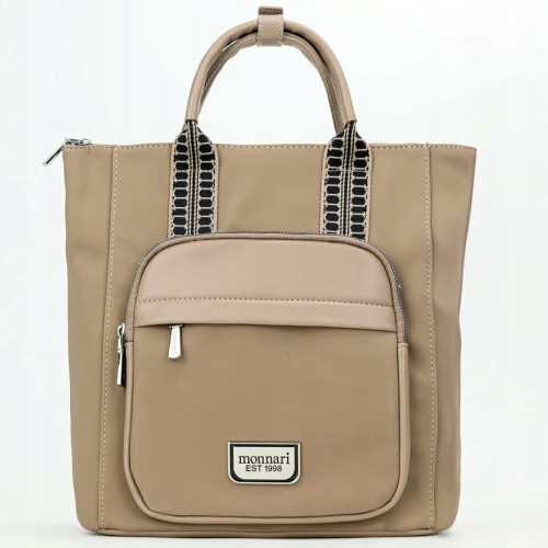 Plecak-torba 2 w 1 damski Monnari BAG1980-015 beż