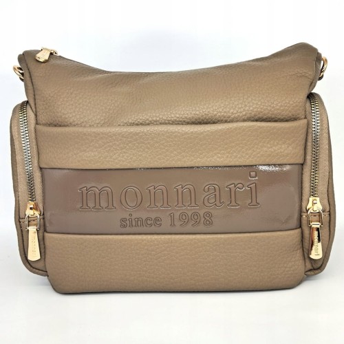 Torebka listonoszka Monnari BAG4430-015 szaro-bezowa