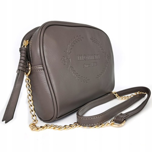 Torebka listonoszka crossbody Monnari BAG4110-015 szaro-beżowa