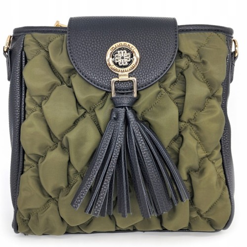 Torebka listonoszka Monnari BAG4710-M08 czarno-zielona