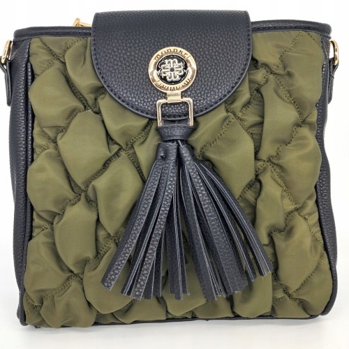 Torebka listonoszka Monnari BAG4710-M08 czarno-zielona