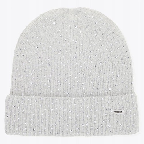 Czapka damska WITTCHEN 101-HF-002-8 zimowa beanie szary