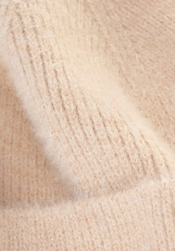 Czapka damska WITTCHEN 101-HF-202-9 z miękkiej dzianiny beżowa