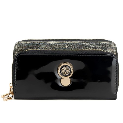 Portfel damski MONNARI PUR0091-M23 złoto-czarny