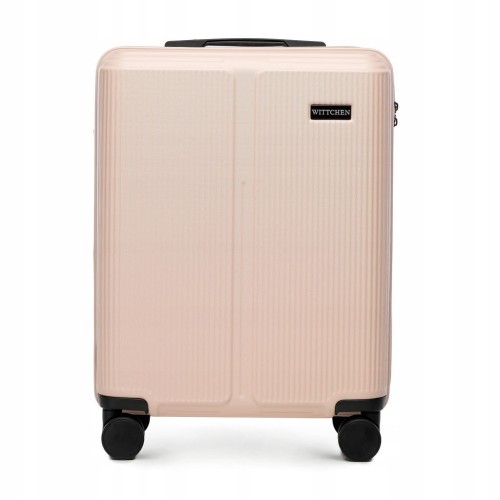 Walizka kabinowa WITTCHEN Stripes Line ABS 56-3A-601-34P pudrowy róż 36L