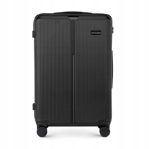 Walizka średnia WITTCHEN Stripes Line ABS 56-3A-602-10 czarna 65L