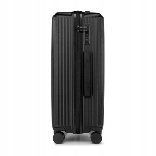 Walizka średnia WITTCHEN Stripes Line ABS 56-3A-602-10 czarna 65L