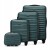 Komplet walizek WITTCHEN ABS 56-3A-00K-85 zielony