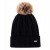 Czapka damska Wittchen 101-HF-005-1 zimowa z pomponem czarna