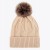 Czapka damska Wittchen 101-HF-005-95 zimowa z pomponem beżowa