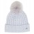 Czapka damska WITTCHEN 101-HF-105-8 szara z pomponem
