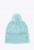 Damski komplet czapka z pomponem i szalik WITTCHEN 101-SF-021-7 niebieski