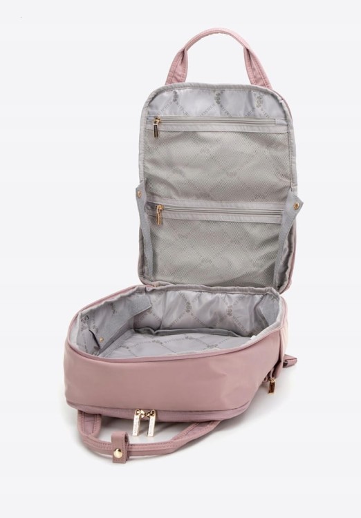 Plecak damski na laptopa 15,6'' Wittchen 29-3P-201-34 z nylonu różowy
