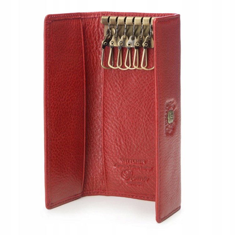 Etui klucze Wittchen Roma 22-2-098-3 czerwone duże
