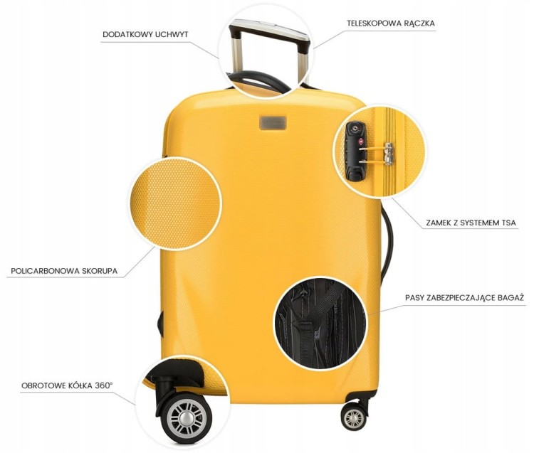 Walizka Wittchen GL Style polikarbon 56-3P-843-10