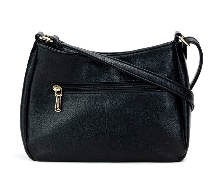 Torebka listonoszka Monnari BAG0360-020 czarna z kieszonkami