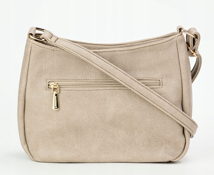 Torebka listonoszka Monnari BAG0360-015 beżowy z kieszonkami