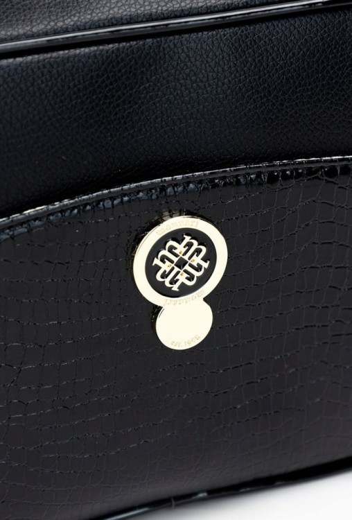Torebka listonoszka crossbody Monnari BAG0540-020 ekoskóra czarna