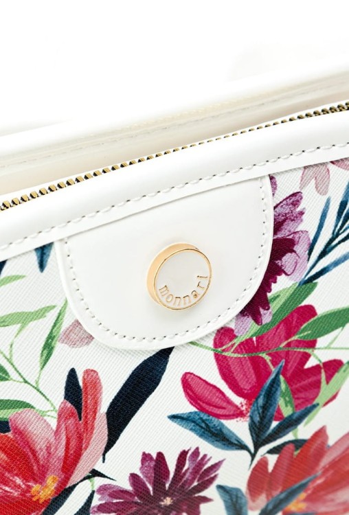 Torebka listonoszka Monnari BAG0490-000 z kwiatowym wzorem