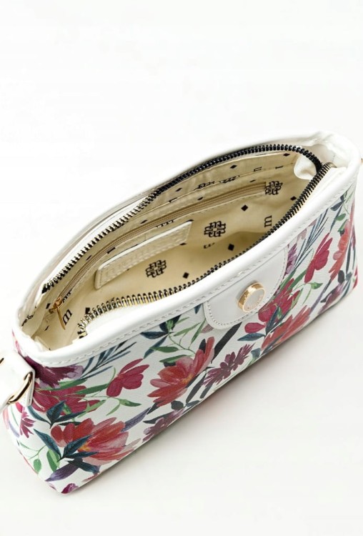 Torebka listonoszka Monnari BAG0490-000 z kwiatowym wzorem