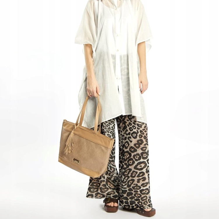 Torebka shopperka Monnari BAG1860-M15 multi Beżowy