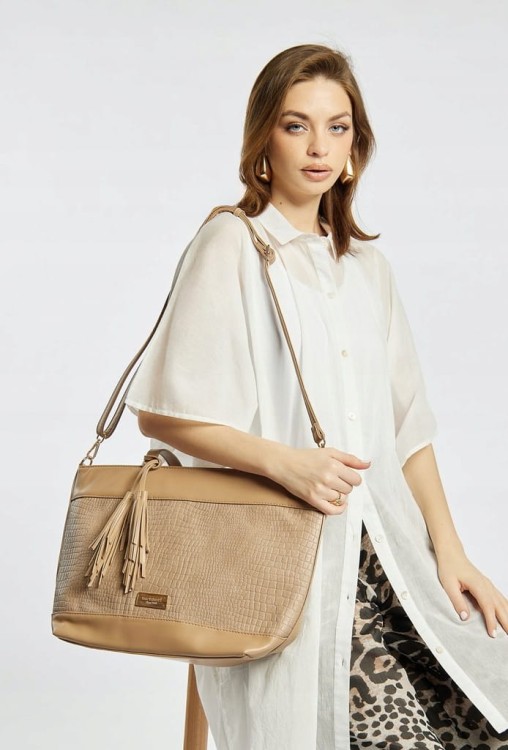 Torebka shopperka Monnari BAG1860-M15 multi Beżowy