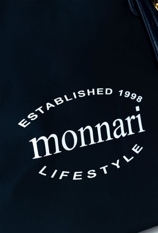 Torebka shopperka Monnari BAG2060-M13 z materiału granatowa