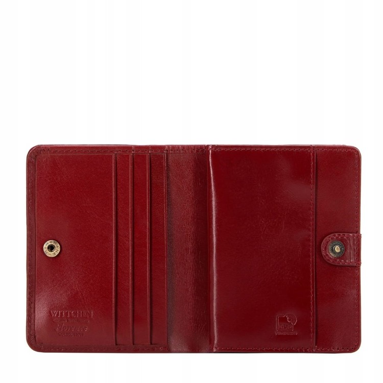 Portfel Wittchen Florence damski 14-1L-120-3A skóra czerwony