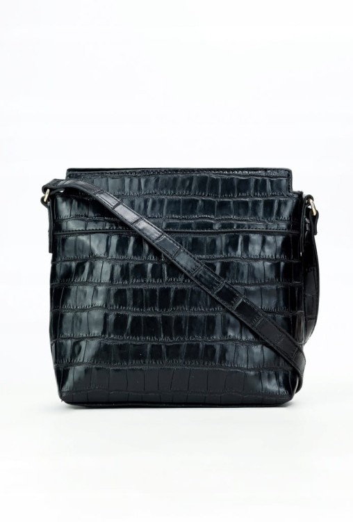 Torebka listonoszka Monnari BAG1430-M20 ekoskóra czarna