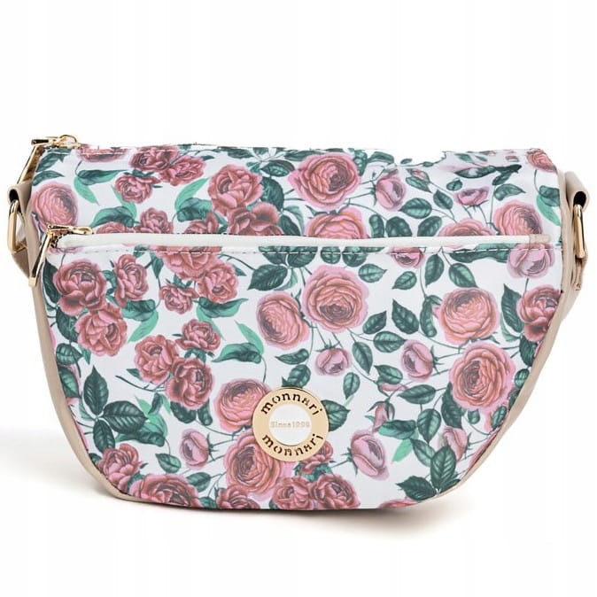 Torebka listonoszka Monnari BAG2100-M15 z kwiatowym wzorem