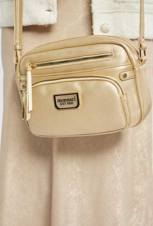 Torebka listonoszka crossbody Monnari BAG1480-023 złota
