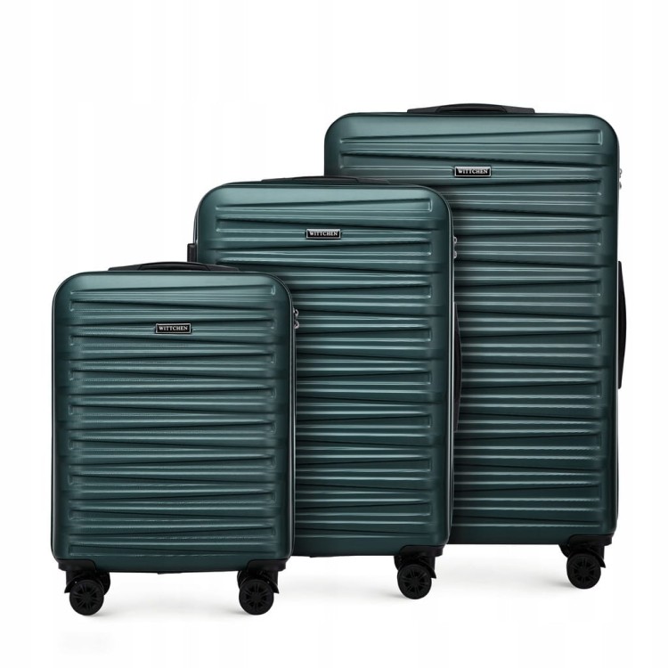 Zestaw walizek WITTCHEN ABS 56-3A-00S-85 zielony