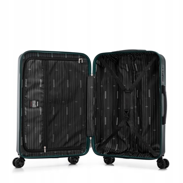 Zestaw walizek WITTCHEN ABS 56-3A-00S-85 zielony