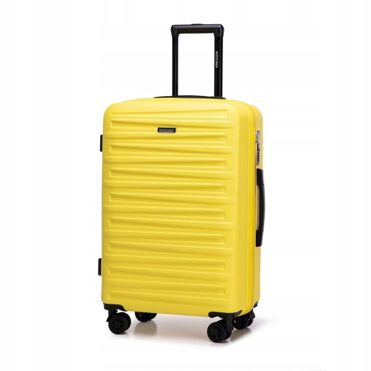 Komplet walizek WITTCHEN ABS 56-3A-00K-50 żółty