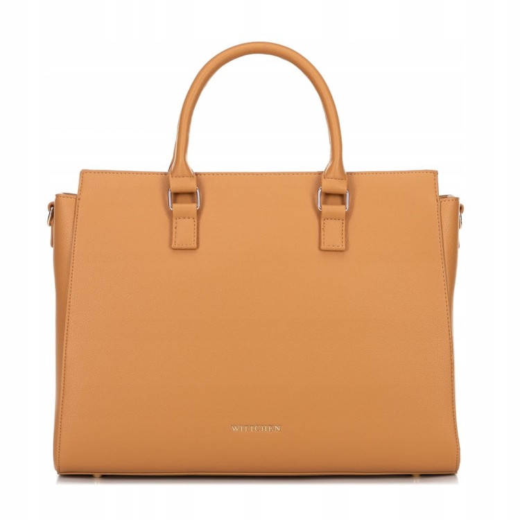 Torba na laptopa 17" WITTCHEN 100-4y-919-5 z ekoskóry jasny brąz