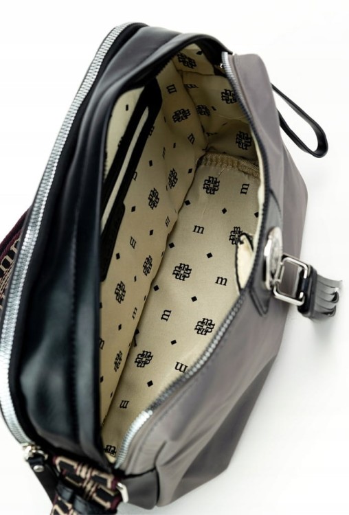 Torebka listonoszka crossbody Monnari BAG1880-M19 szaro-beżowa