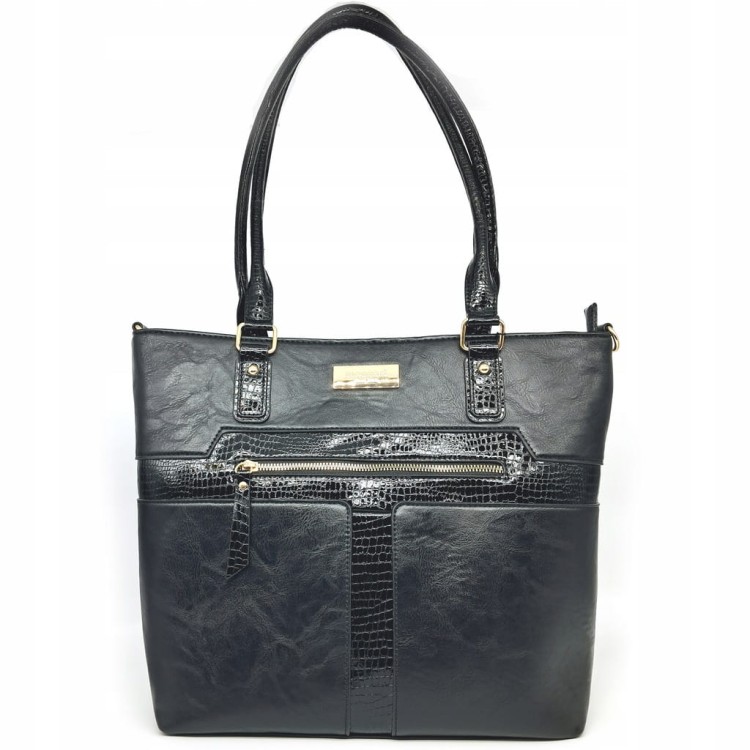 Torebka shopperka Monnari BAG4850-020 czarna