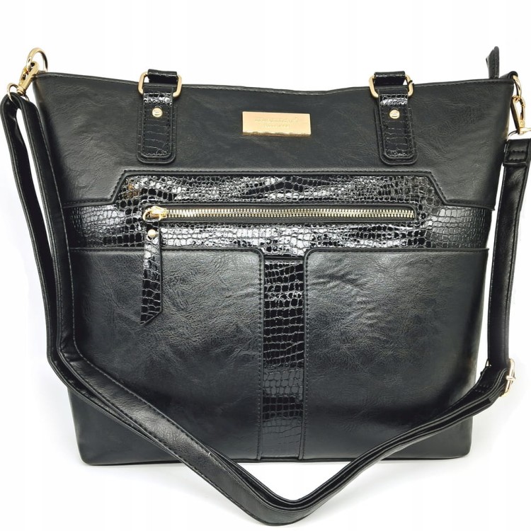 Torebka shopperka Monnari BAG4850-020 czarna