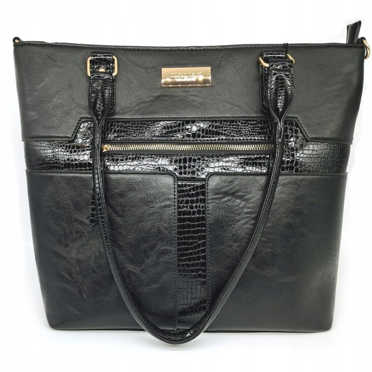 Torebka shopperka Monnari BAG4850-020 czarna