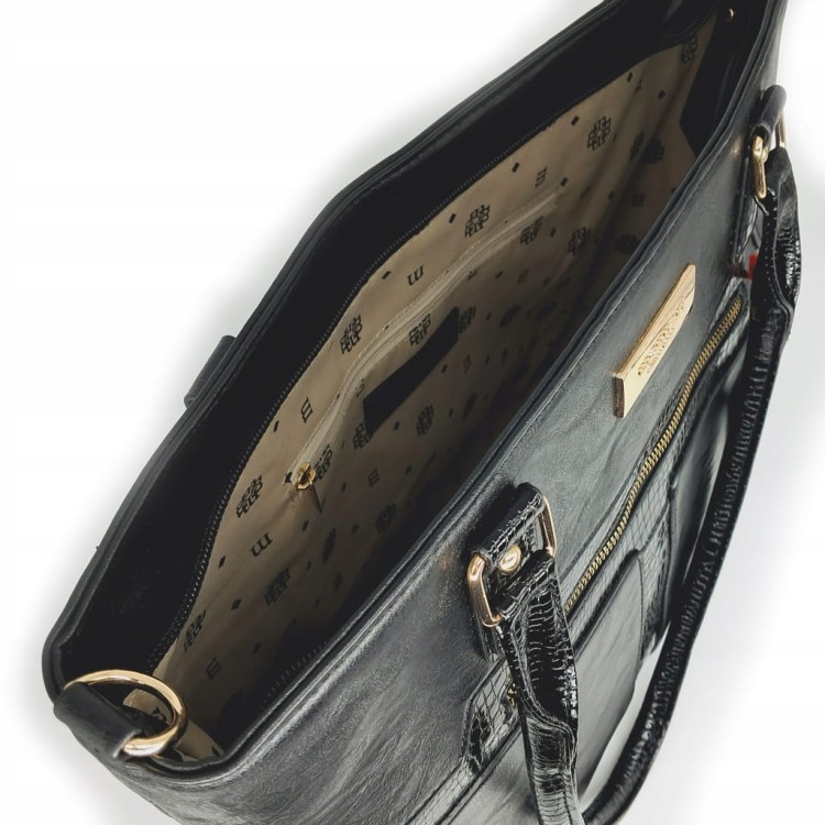 Torebka shopperka Monnari BAG4850-020 czarna