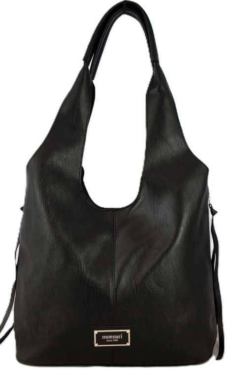 Torebka worek Monnari BAG4990-020 ekoskóra czarna