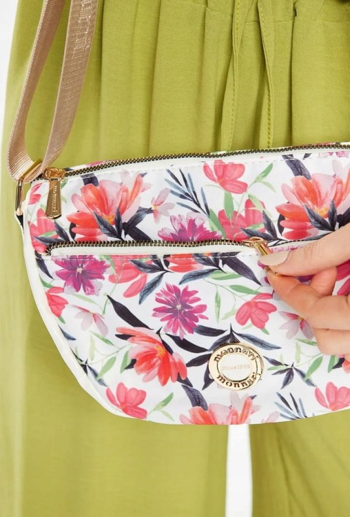 Torebka listonoszka Monnari BAG2100-000 z kwiatowym wzorem