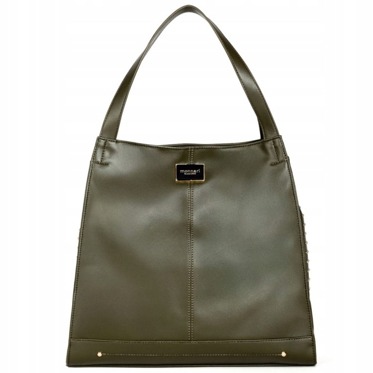 Torebka shopperka Monnari BAG4020-008 ekoskóra zielona