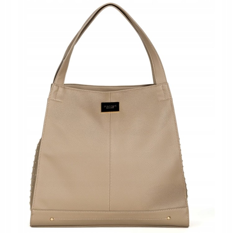 Torebka shopperka Monnari BAG4020-015 ekoskóra beżowa
