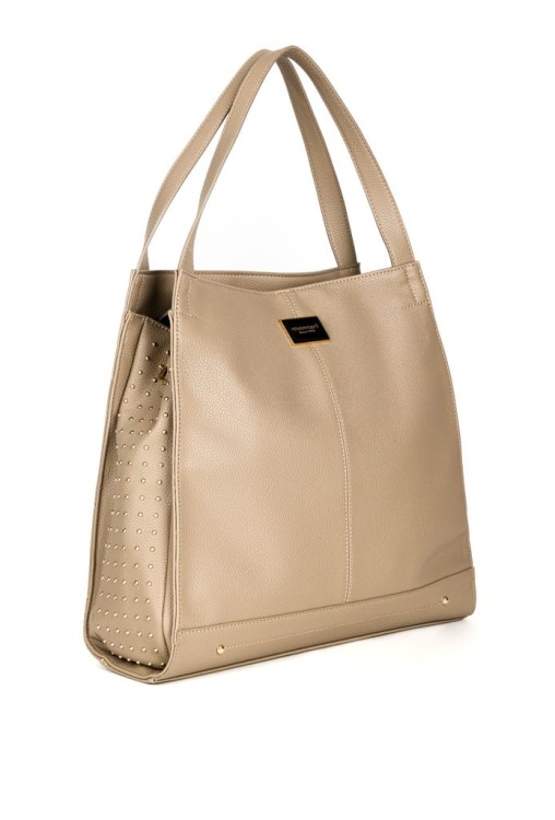 Torebka shopperka Monnari BAG4020-015 ekoskóra beżowa