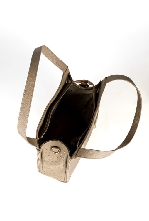 Torebka shopperka Monnari BAG4020-015 ekoskóra beżowa